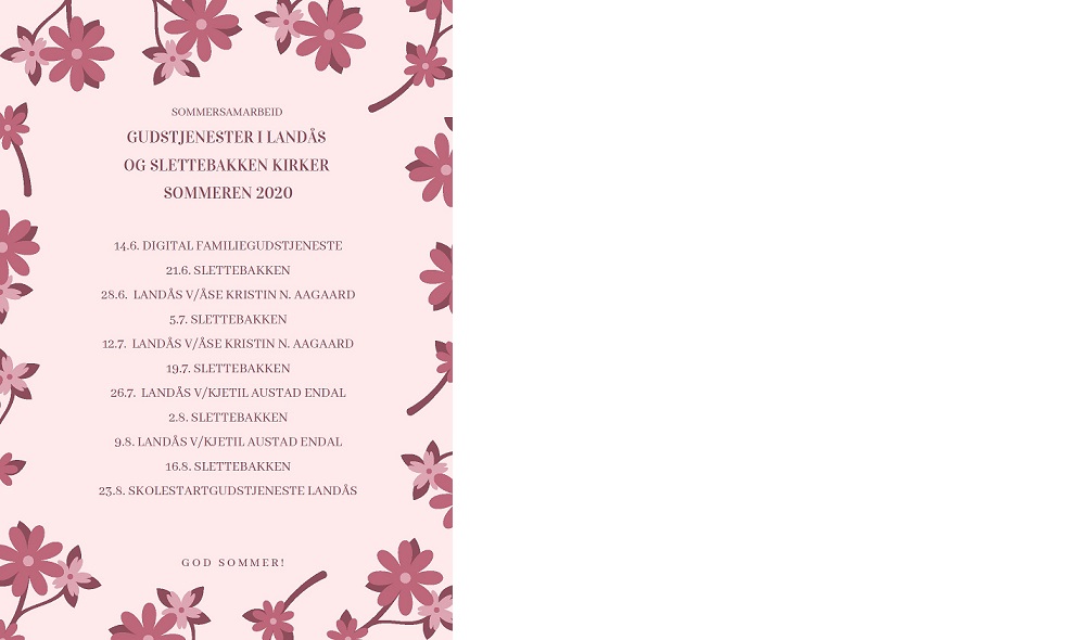 Sommersamarbeid om Gudstjenester