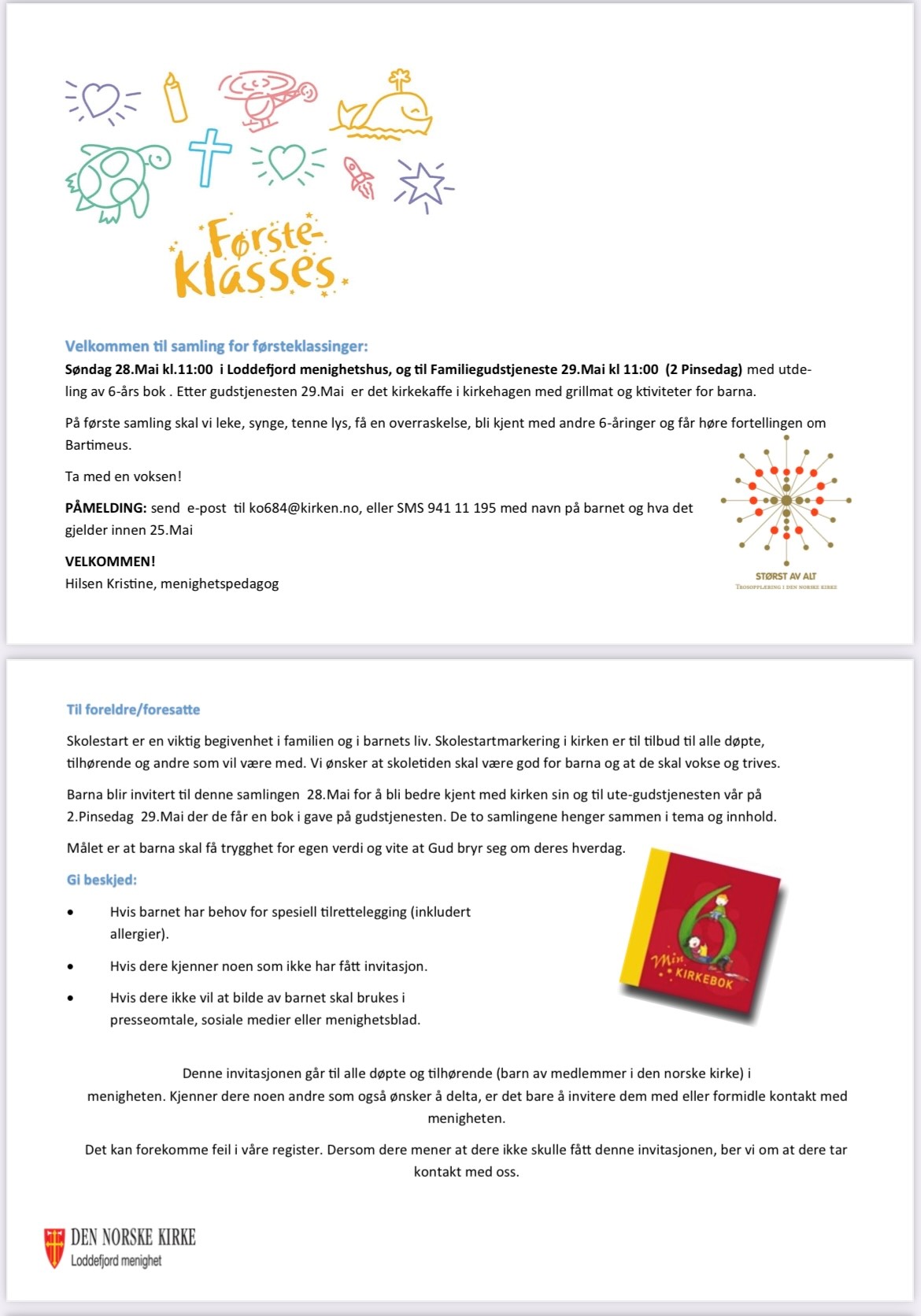 Velkommen til en HELT FØRSTEKLASSES samling!