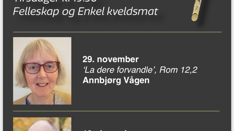 Velkommen til bibeltimer i Loddefjord menighetshus