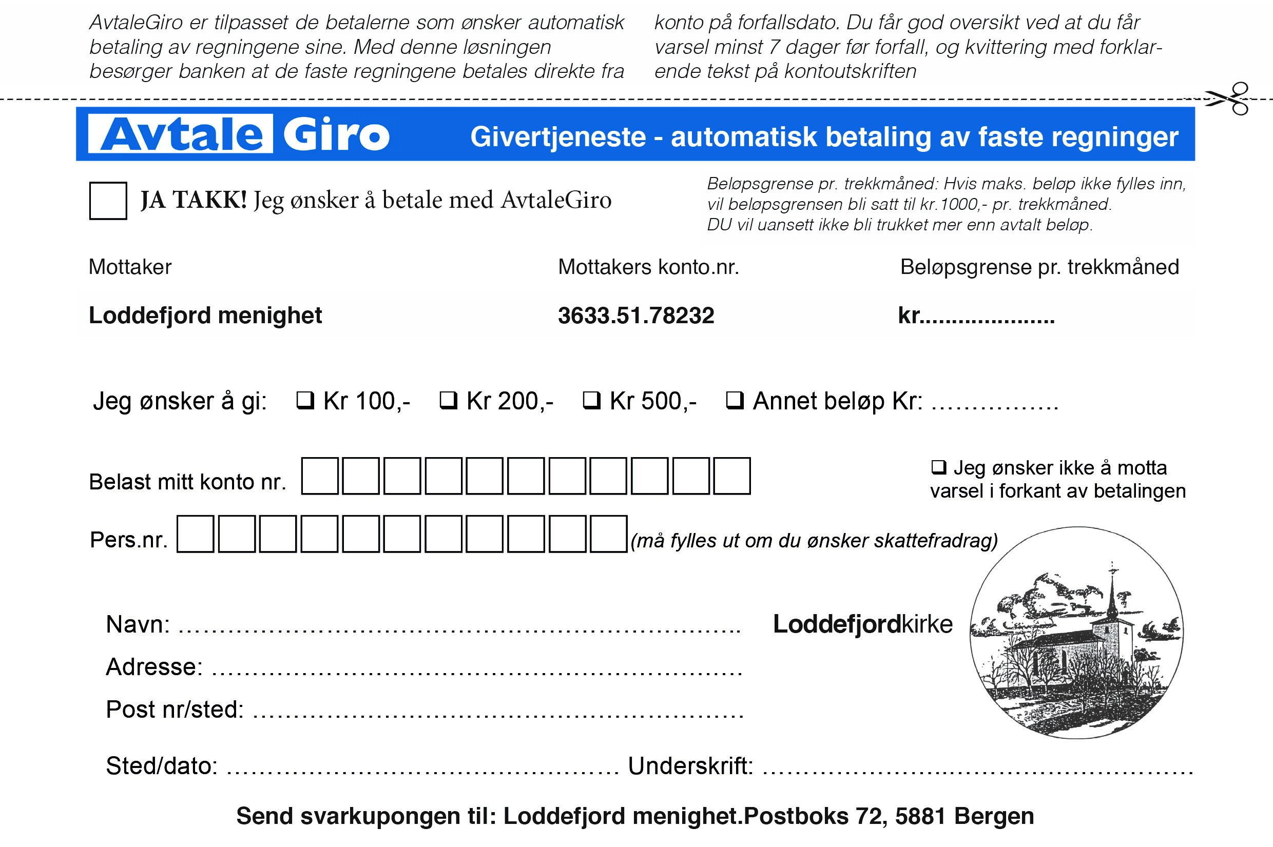 ØNSKER DU Å STØTTE VÅRT ARBEID?