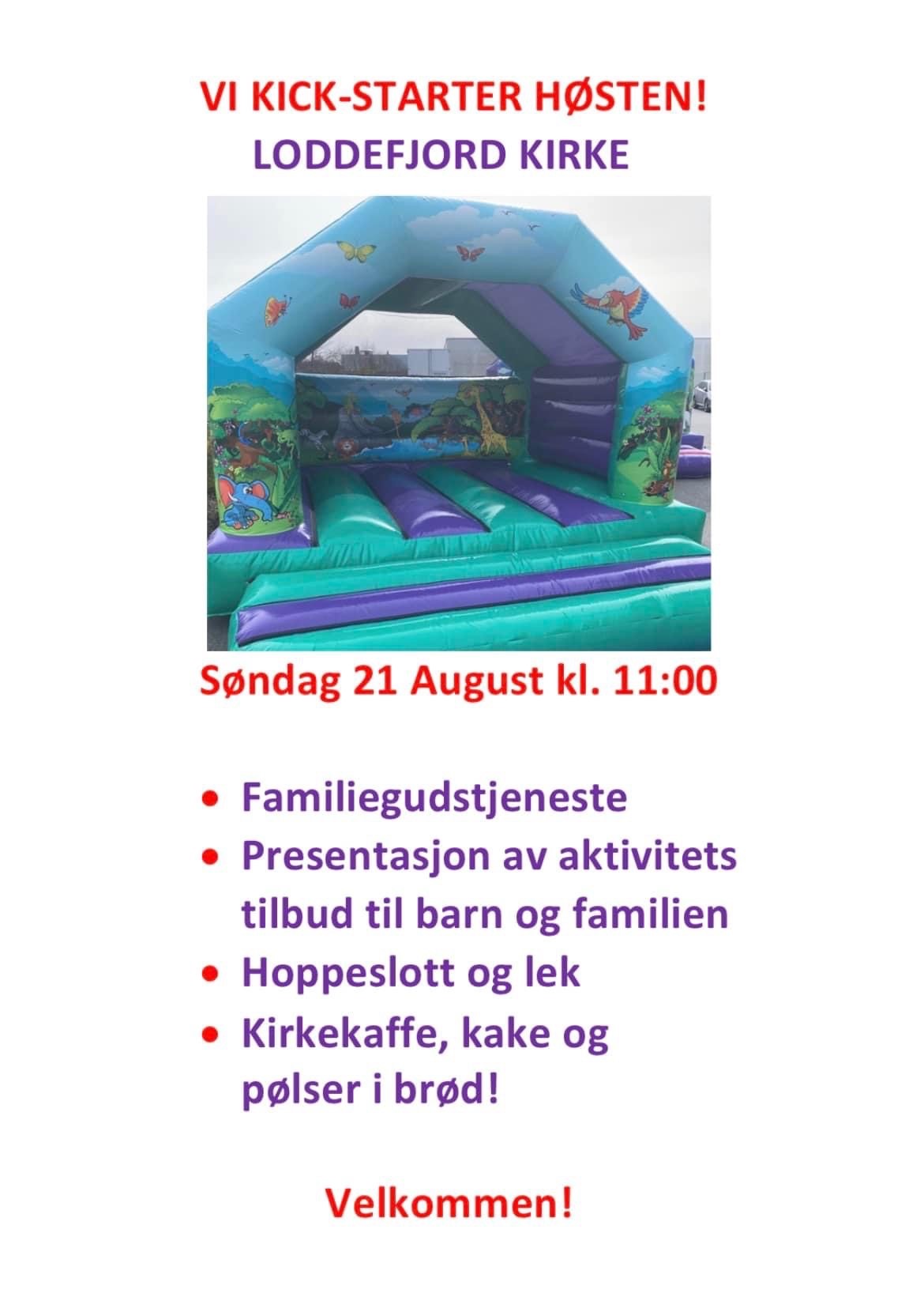 Vi starter opp høsten med en skikkelig KICK-OFF GUDSTJENESTE!