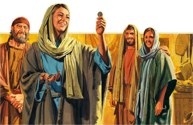 Hyrdingen og kvinna med mynten