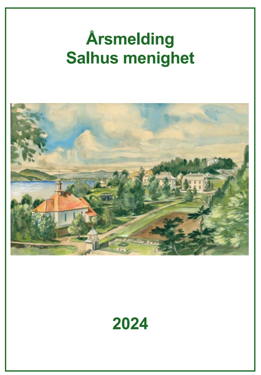 Maleri av Olav Sunde (1950). Eier av maleri er Helge Sunde. 