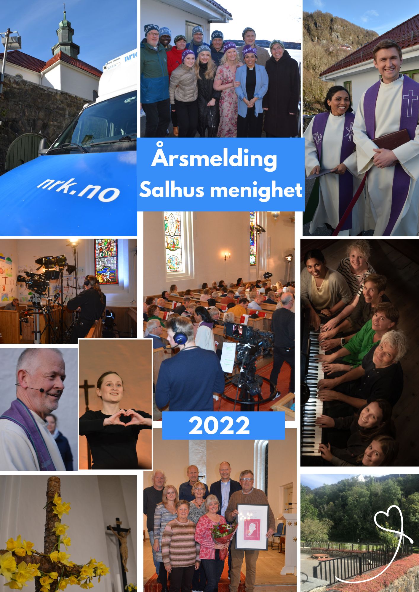 Bilder er fra ulike hendelser i Salhus menighet gjennom året 2022.