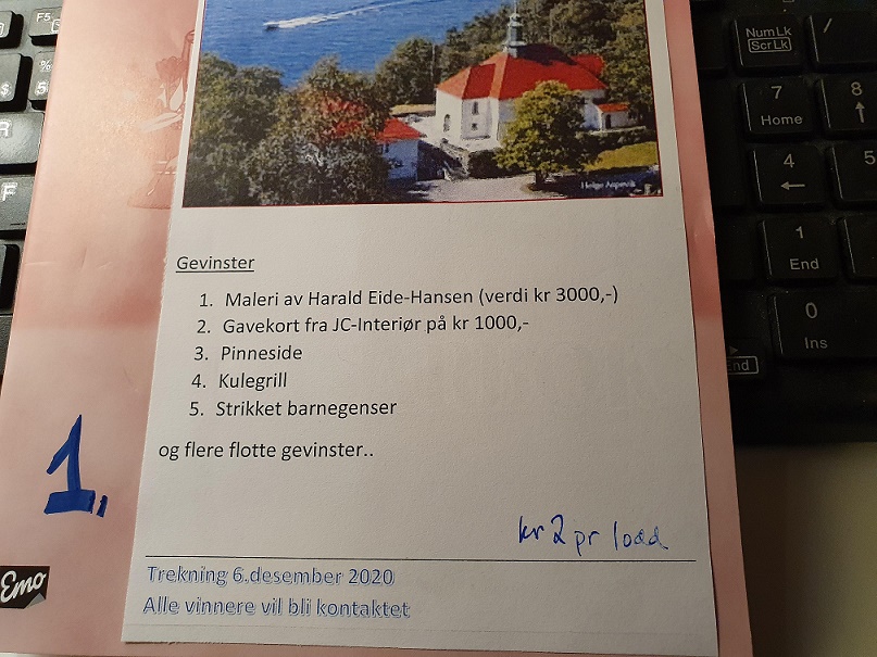 Få loddbok til Høstbasaren!