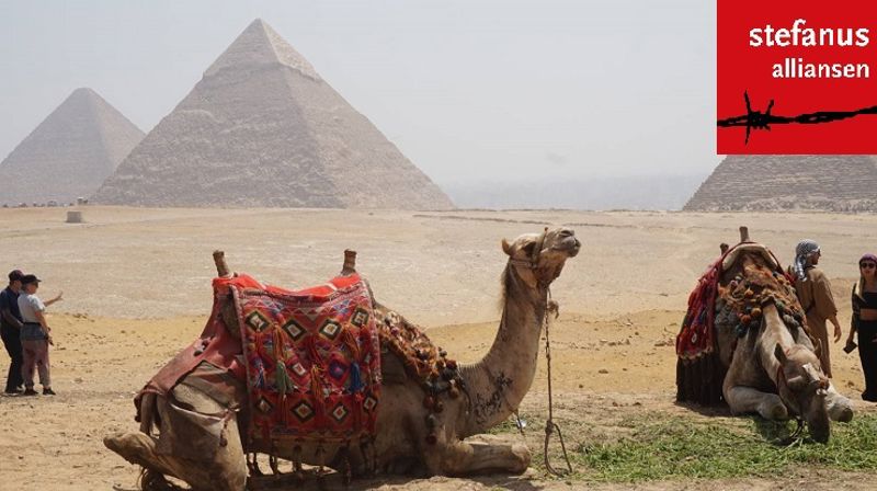 Pyramidene i Giza, en kjent turistattraksjon. Foto: Christine G. Lunga. 
