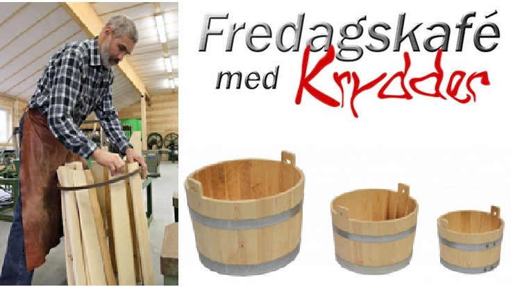 Bøkker i arbeid og noen av produktene som lages.