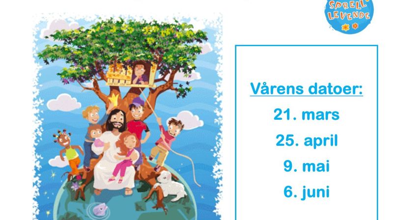 Velkommen til gudstjeneste med søndagsskole 9. mai kl. 11:00!