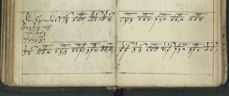 "Den Signede dag som wij nu see", slik melodien er notert i Noregs eldste koralbok, LW 1664.