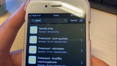 Du finner lett søndagens preken ved å søke etter Søreide kirke i f.eks. Spotify. Du finner også preken ved å klikke på lenke nederst på denne siden.