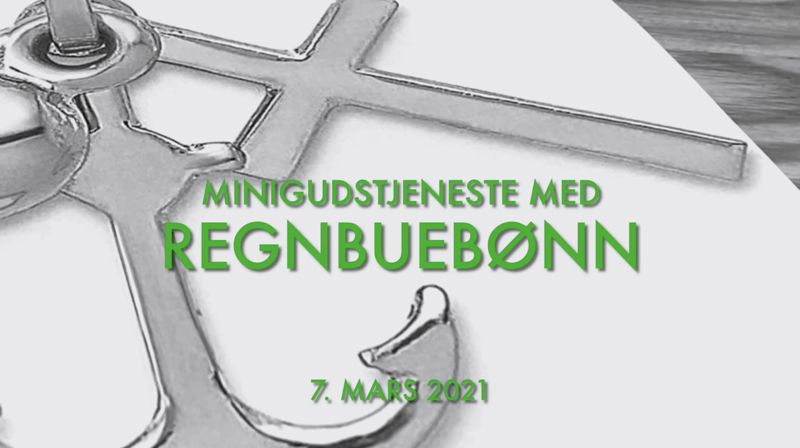 Minigudstjeneste med grønn regnbuebønn