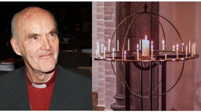 Martin Lönnebo (1930-2023) skapte Kristuskransen og lysgloben. Begge deler har fått stor betydning i de skandinaviske kirkene.