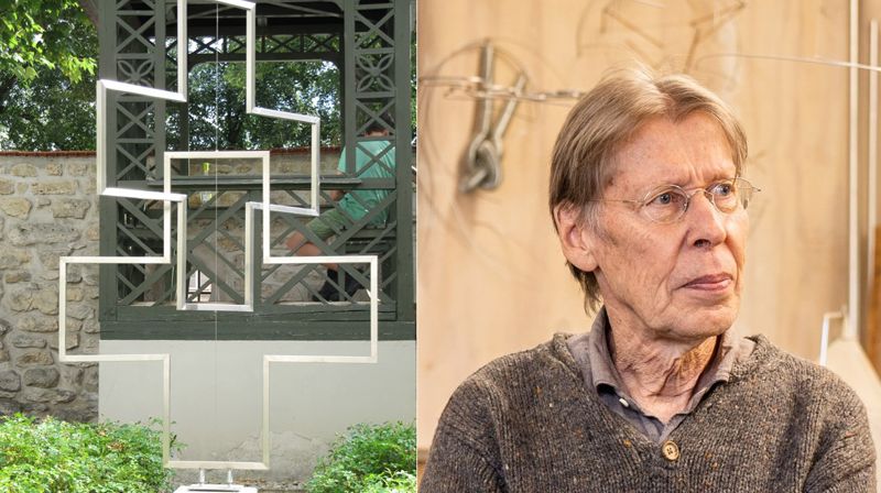 Kunstner Reinhard Haverkamp stiller ut flere av sine arbeider i Storetveit kirke.