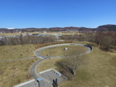 Minnelunden på Bodin kirkegård slik den er idag.                Foto: Thomas Jentoft