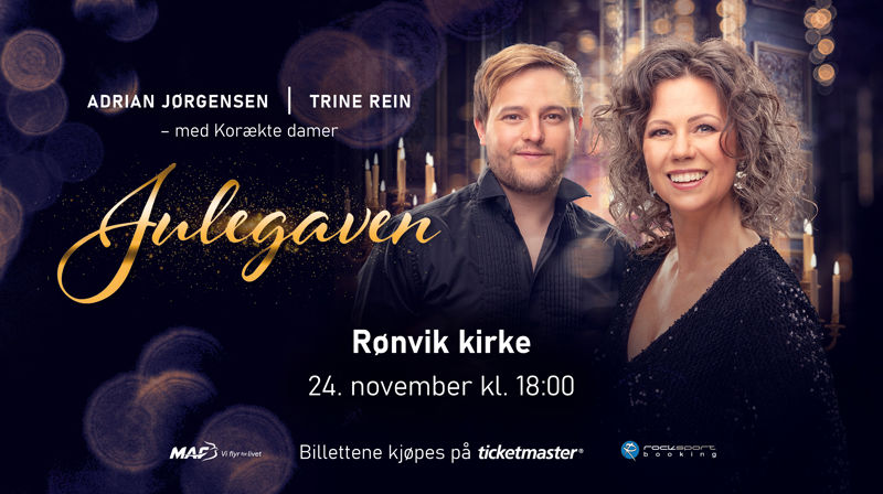 Trine Rein sikrer julestemningen i Rønvik kirke med Julegaven