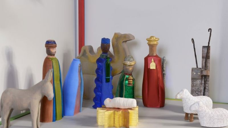 Julekrybben i Rønvik kirke Foto: Arvid Larsen