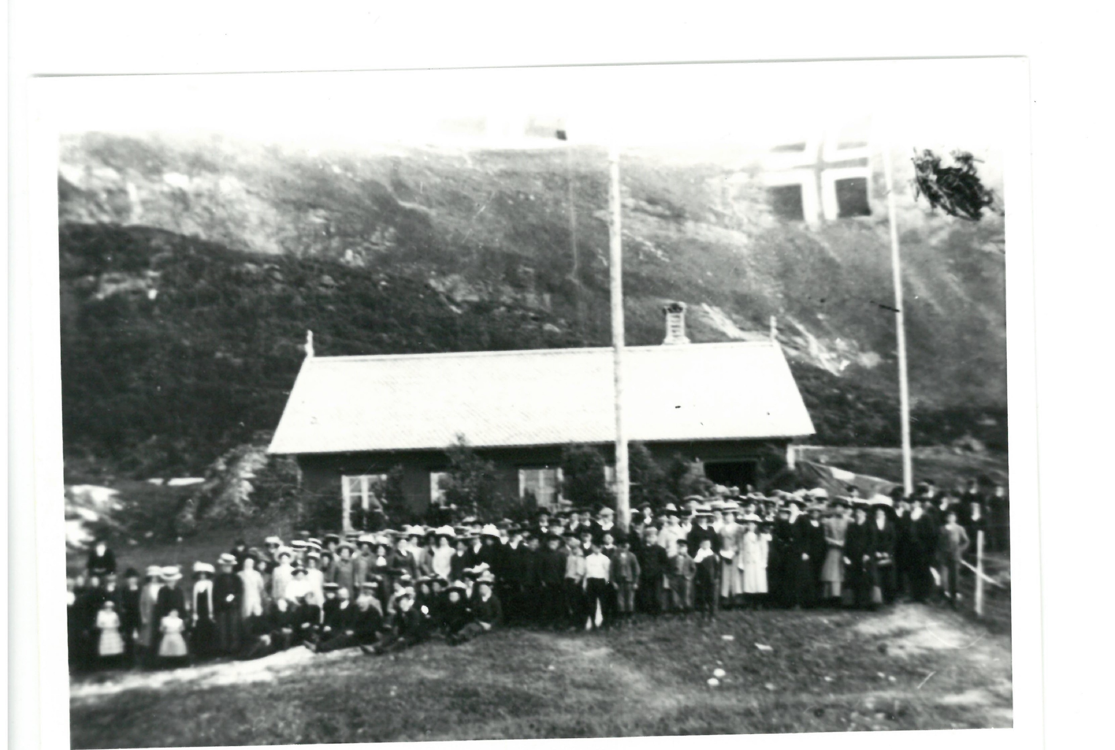 Kretsmøte på Kløkstad 1924-25. Foto: Ukent. 