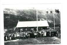 Kretsmøte på Kløkstad 1924-25. Foto: Ukent. 