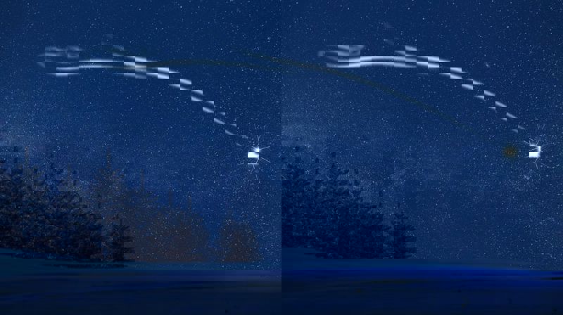 Illustrasjonsfoto, stjerneskudd.