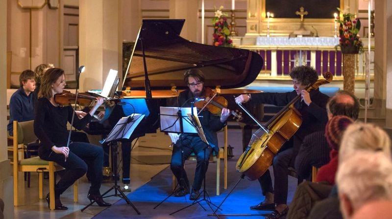 Fra en tidligere konsert, Birgitte Stærnes og franske gjester i Strømsø kirke. Foto: Johan Halvorsen musikkfest