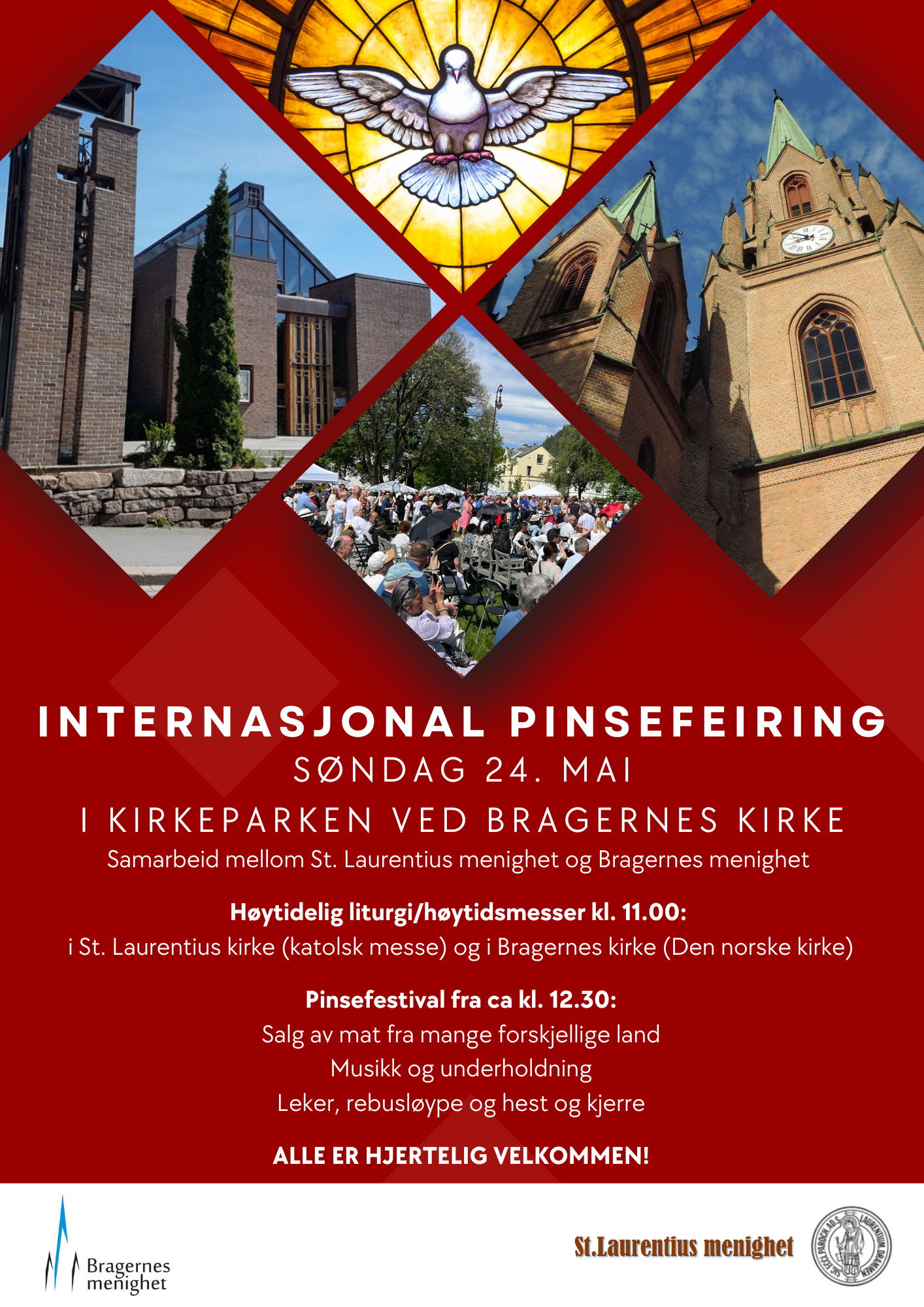 Plakat internasjonal pinsefeiring