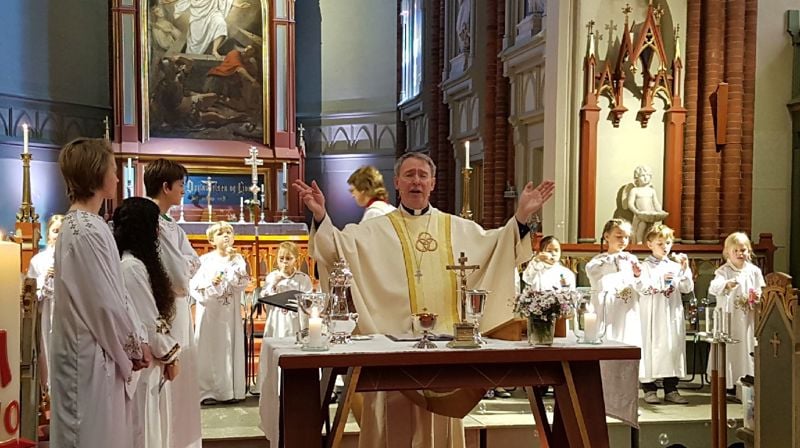 Evangelieprosesjon pinsedag 2018 i Bragernes kirke