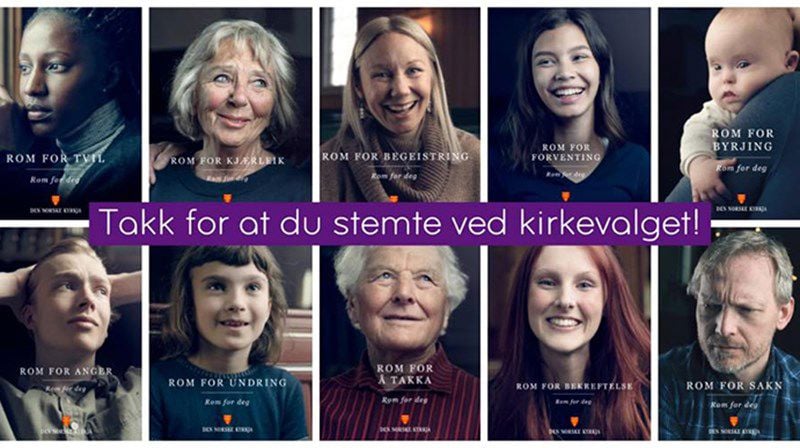 Resultat av menighetsrådsvalget 2019