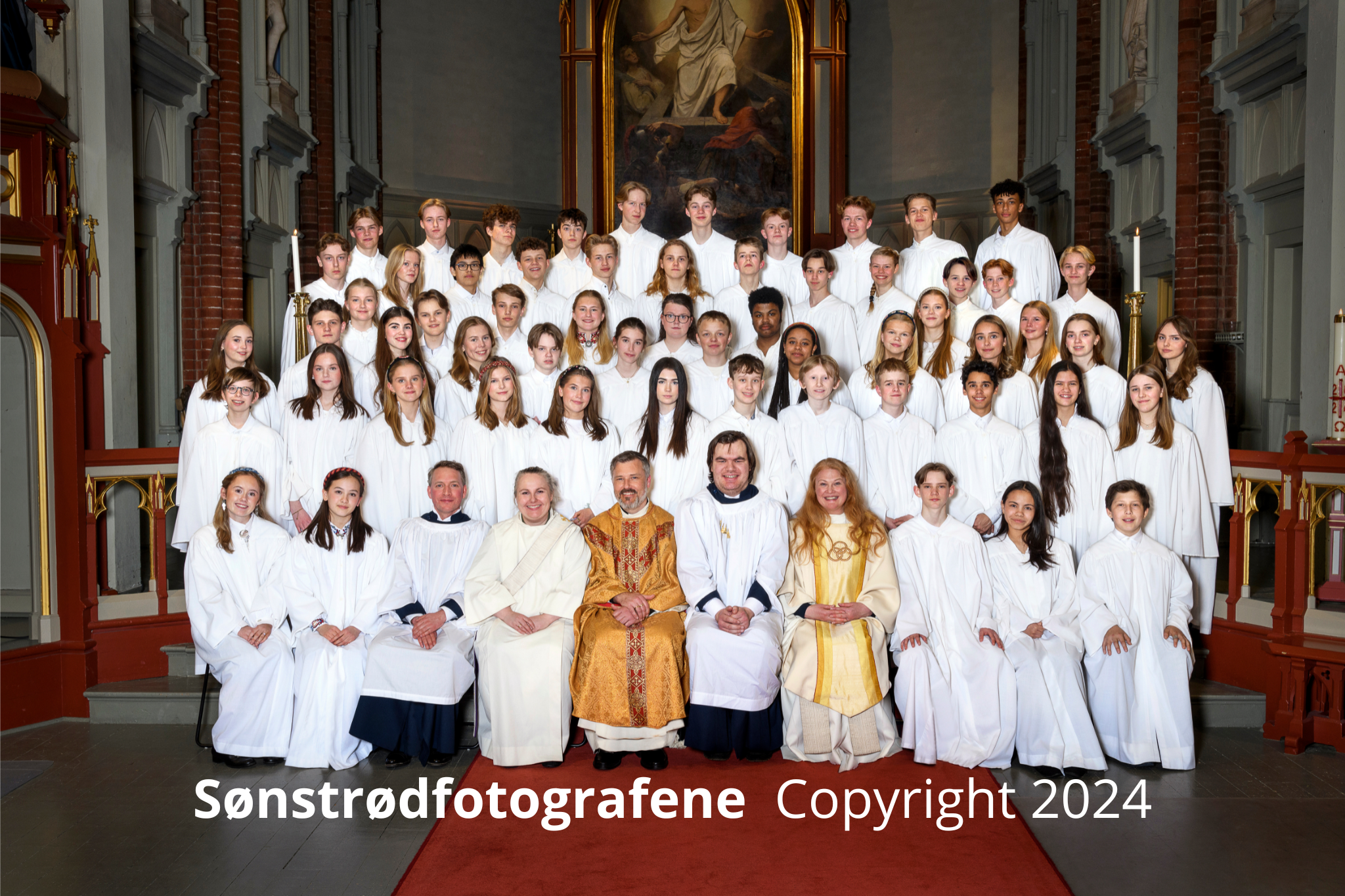 Bilde av Bragerneskonfirmantene 2024. Copyright Sønstrødfotografene