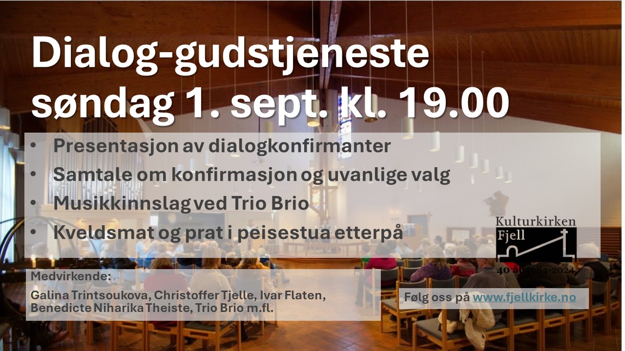 Dialoggudstjeneste med konfirmanter
