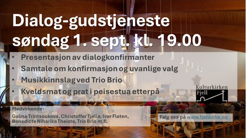 Dialoggudstjeneste med konfirmanter