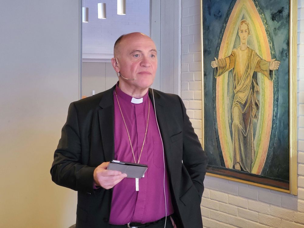 Biskopen holdt sitt visitasforedrag under kirkekaffen etter gudstjenesten 5. februar