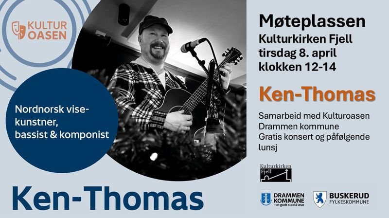 Visekunstneren Ken-Thomas på Møteplassen