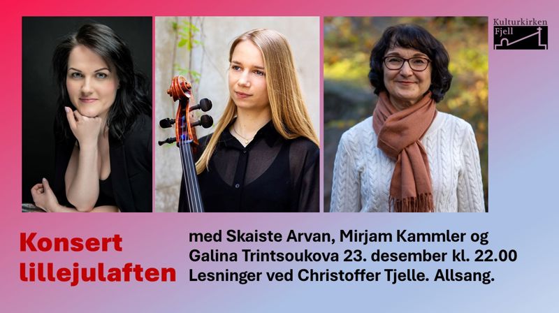 Skaiste Arvan (sopran), Mirjam Kammler (cello) og Galina Trintsoukova (flygel/orgel)