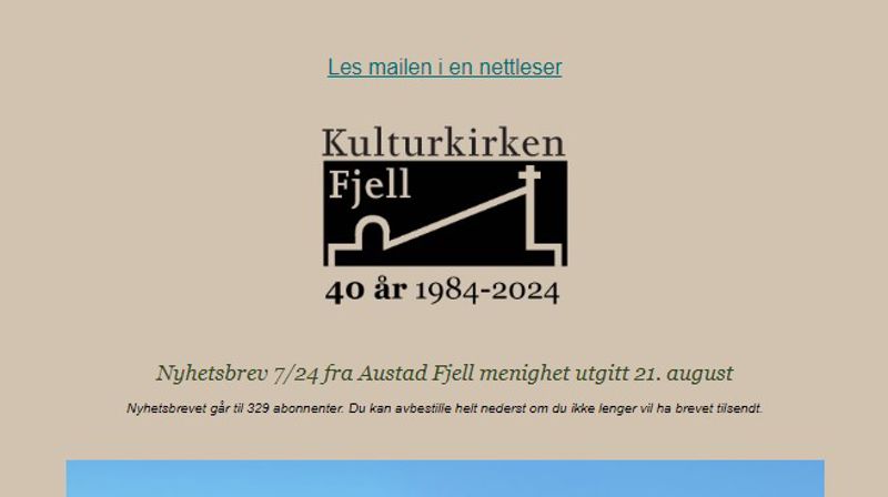 Nyhetsbrev 21. august -24