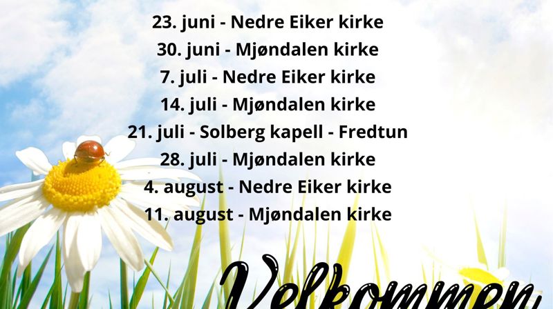 Sommer i Mjøndalen menighet