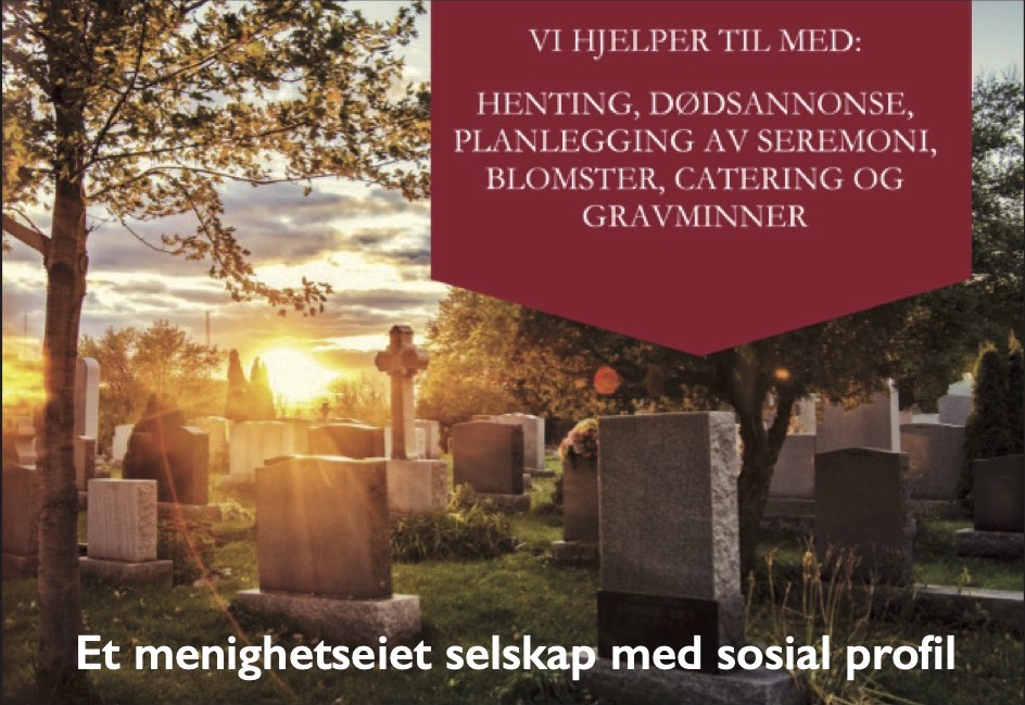 Sjekk gjerne ut menighetens eget gravferdsbyrå