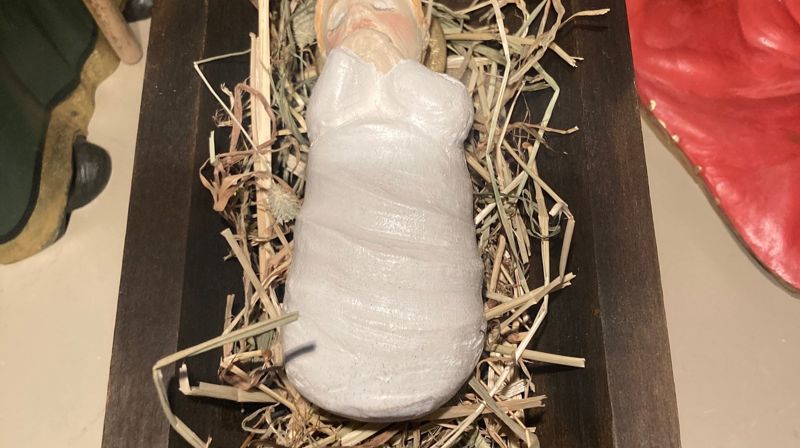 Jesusbarnet i Strømsøs julekrybbe