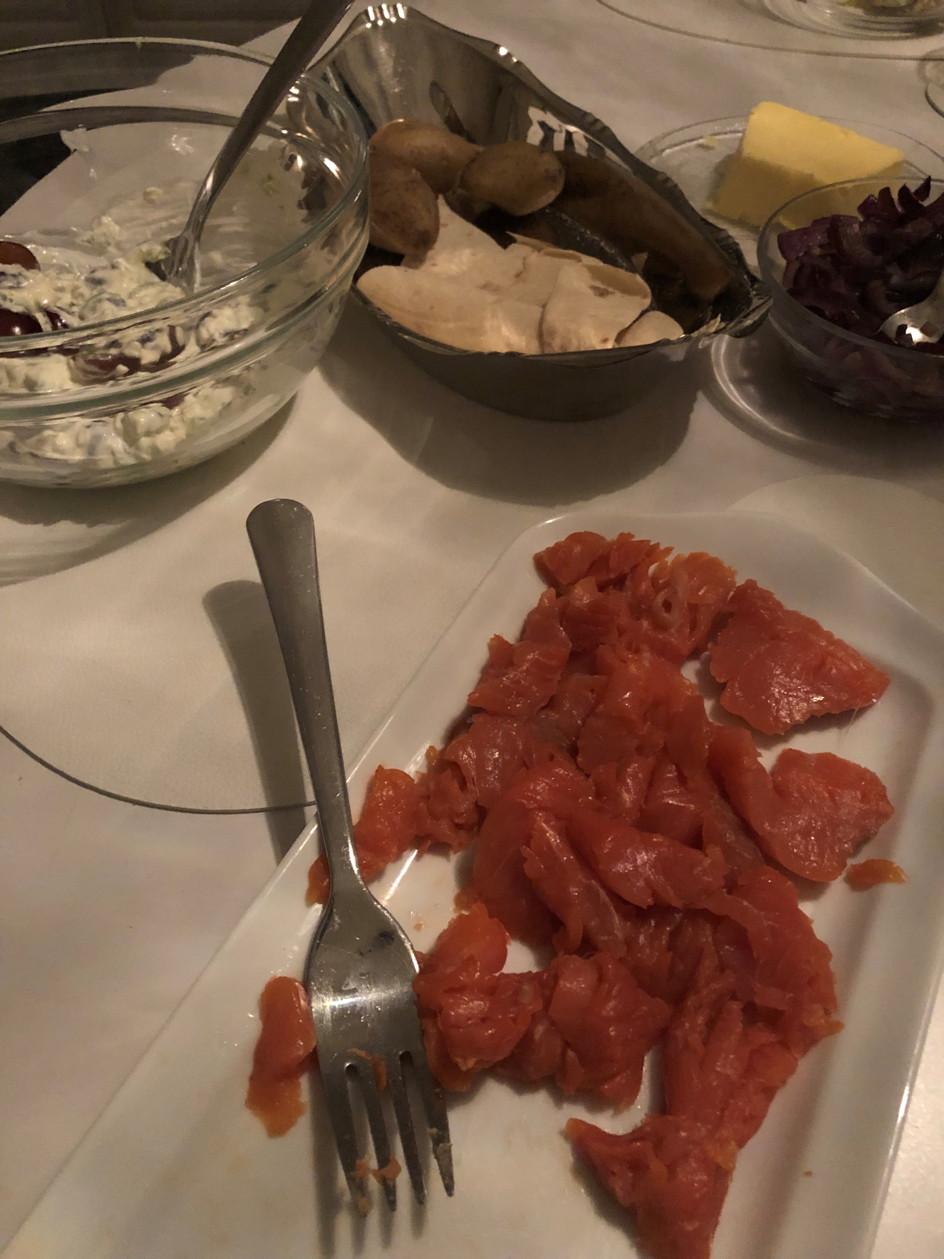 Lunsj serveres