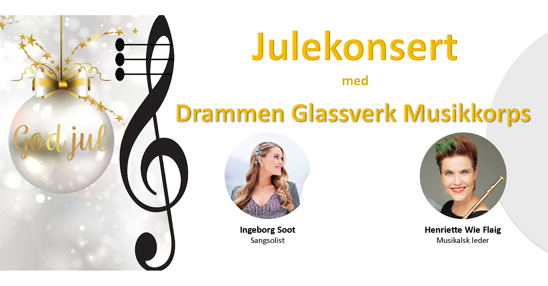 Førjulskonsert med Drammen Glassverks musikkorps