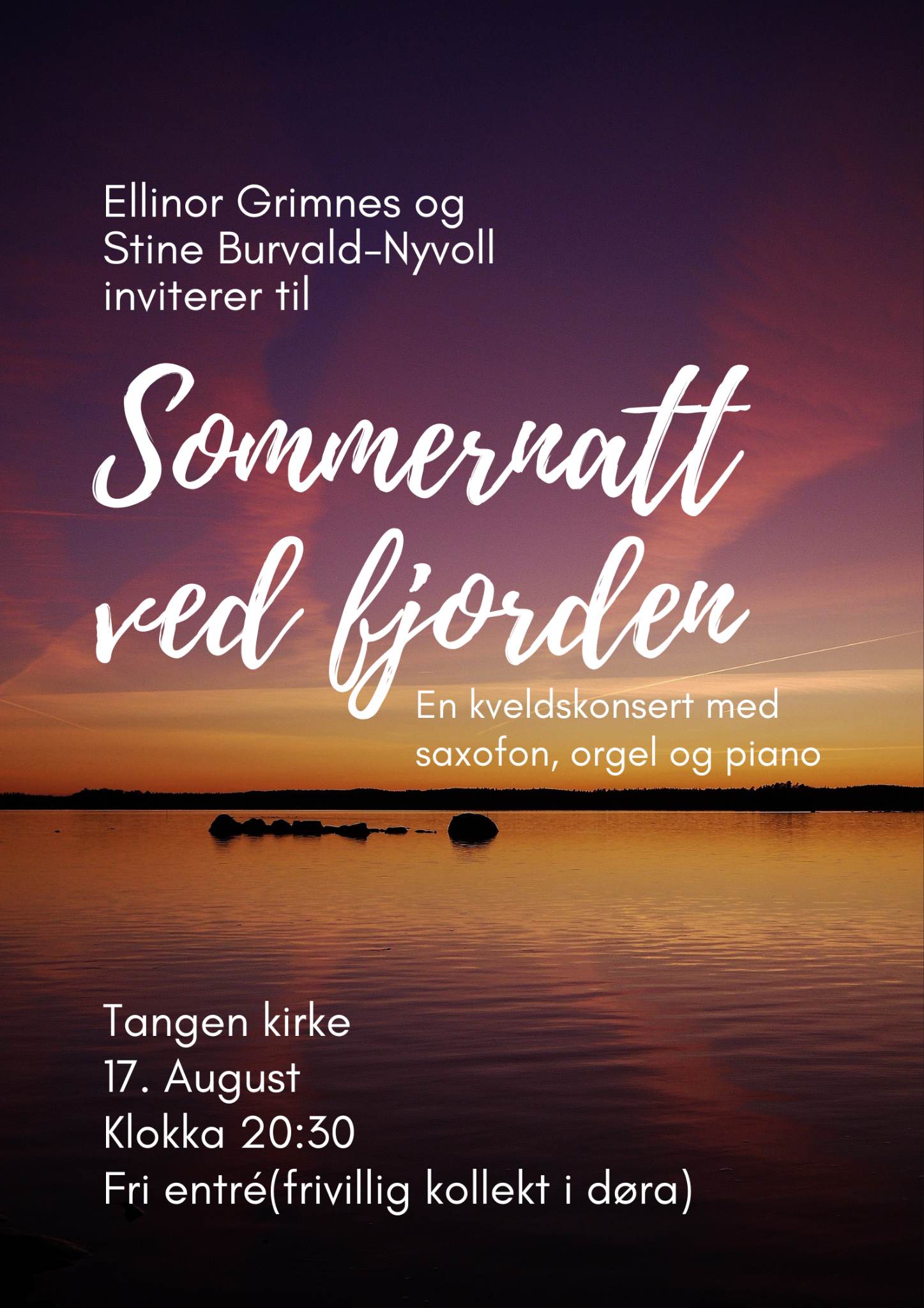 En sommernatt ved fjorden