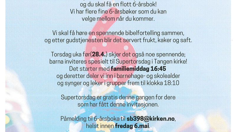 Nå er det 6-åringenes tur til å få kirkebok