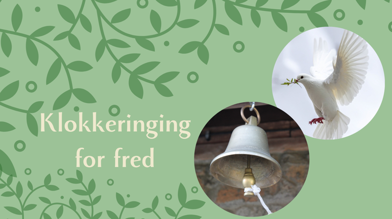 Kirkeklokkene ringer for fred