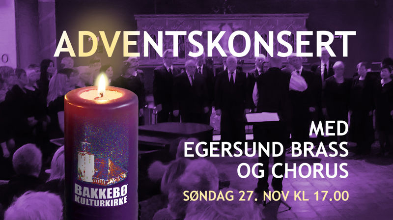 Adventskonsert med Egersund Brass og Chorus i Bakkebø kirke