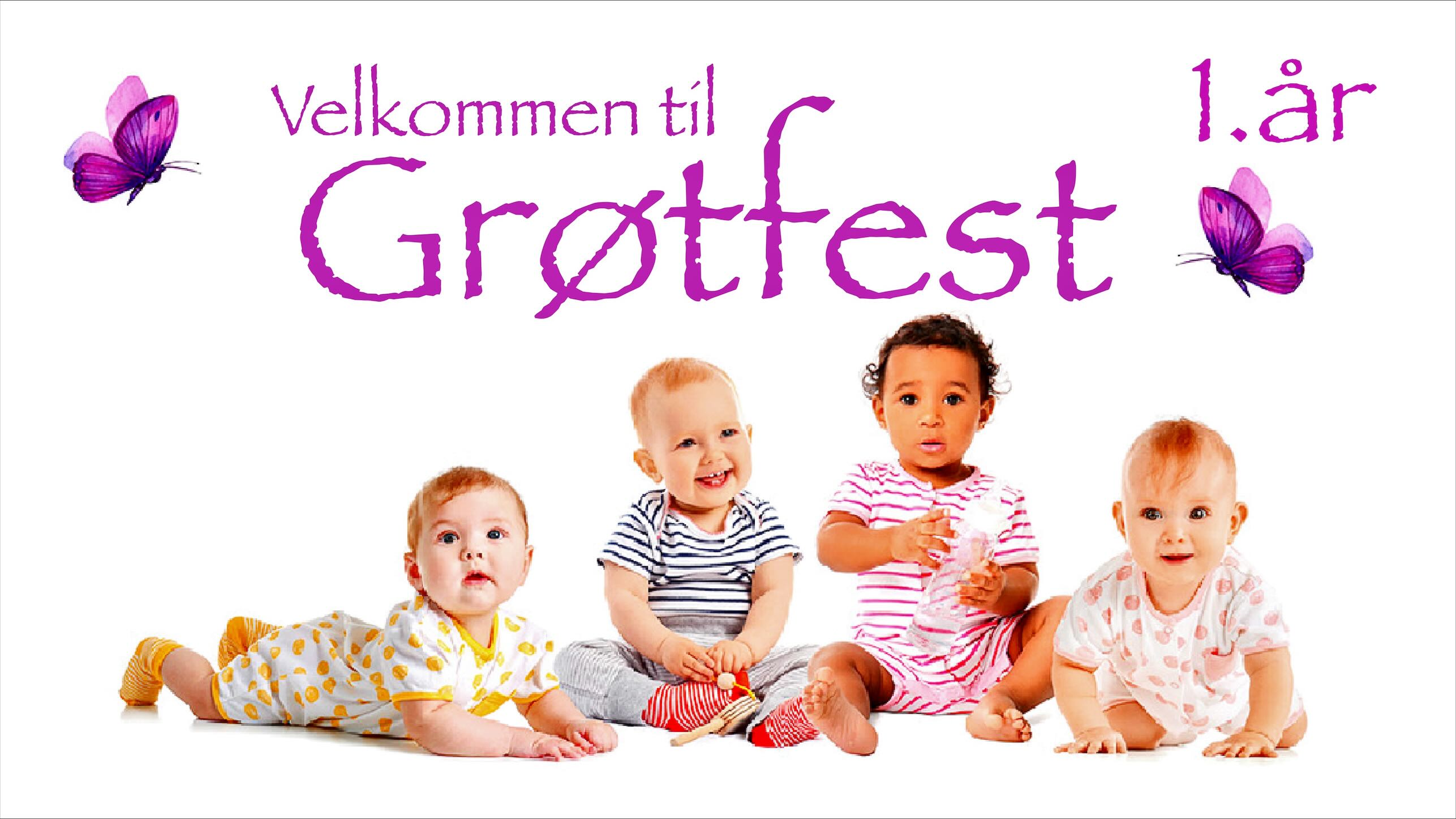 Grøtfest for 1 åringer