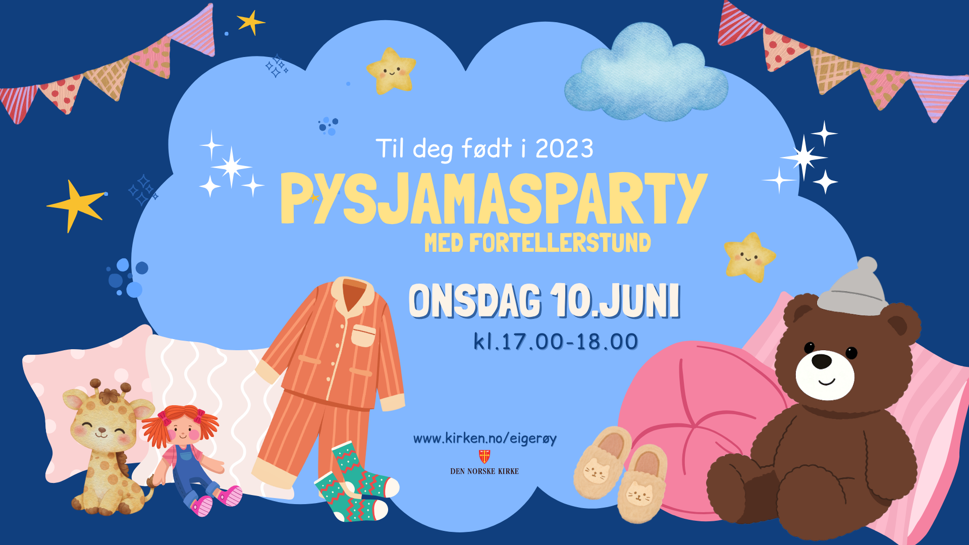 Pysjamasparty for 3-åringer