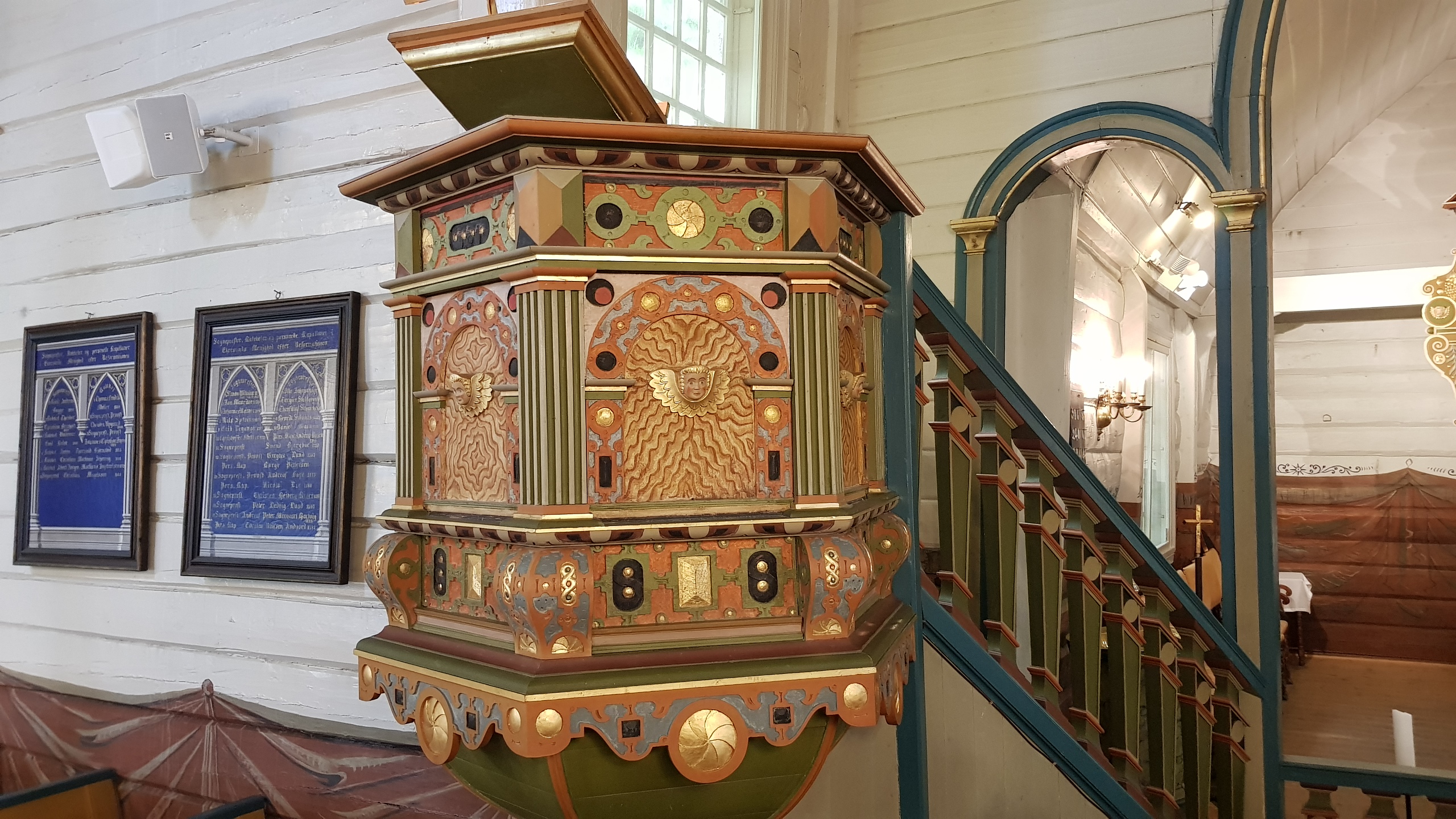 Prekestol i Egersund kirke.