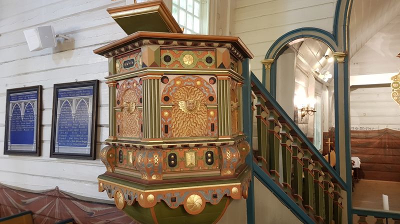 Prekestol i Egersund kirke.