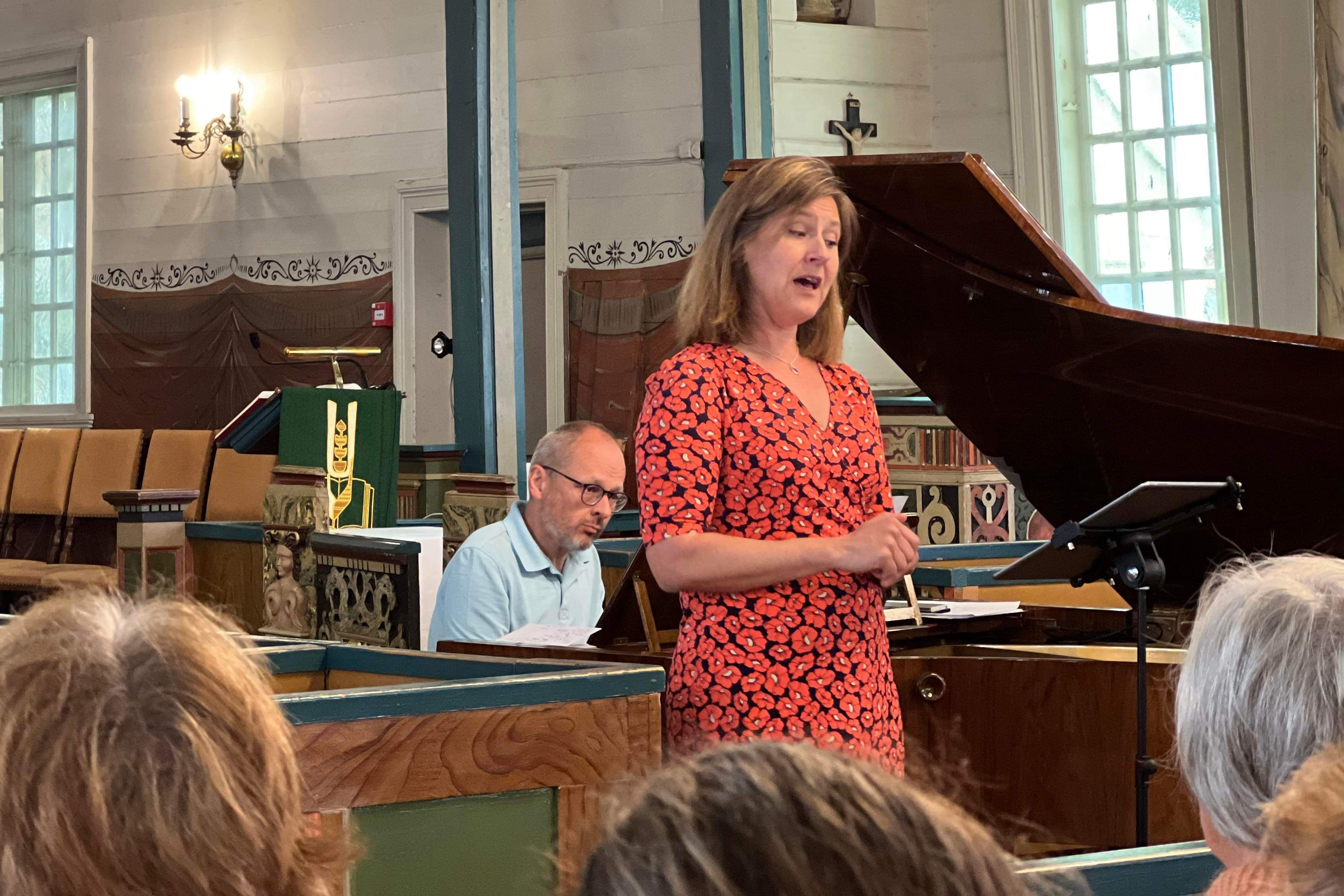 Musikkstund med Ebba Rydh og Jostein Betten Foto: Svein Tengesdal