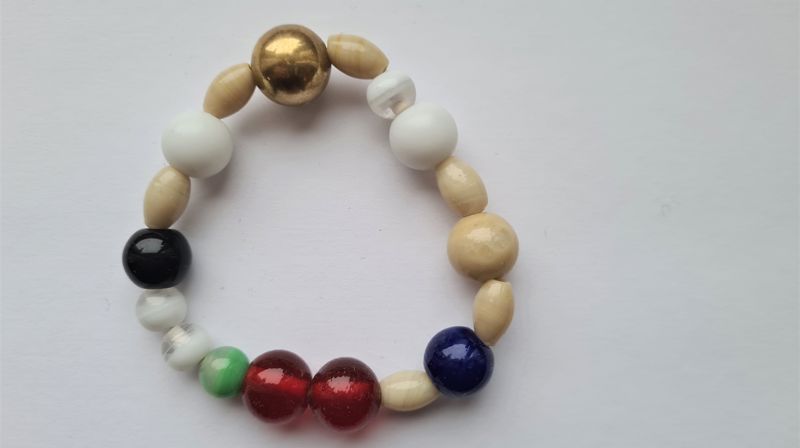 Bilde av kristuskransen. Om du ikke kan holde i perlekransen, kan du se på en og en perle.