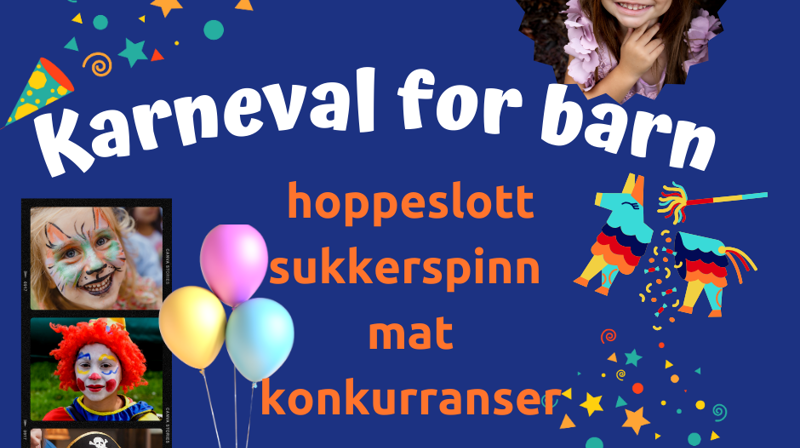 Karneval for barnefamilier torsdag 12. februar